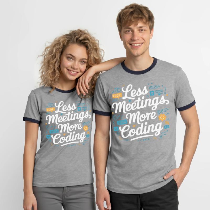 Programmeur logiciel de programmation backend T-shirt contrasté Homme