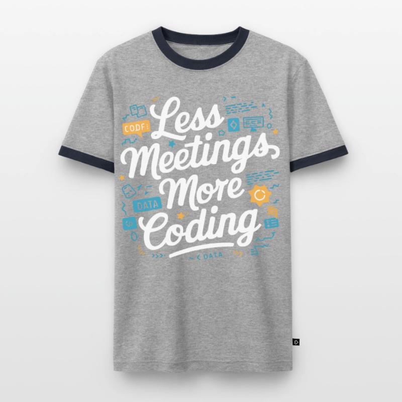 Programmeur logiciel de programmation backend T-shirt contrasté Homme
