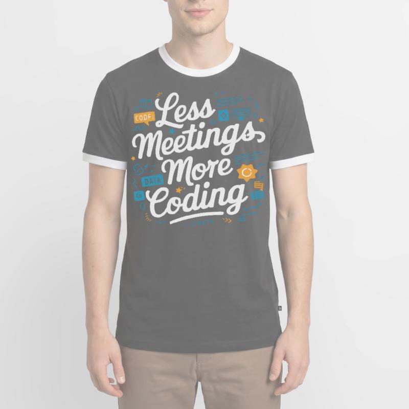Backend-Entwickler Programmierung Softwareprogrammierer Männer Kontrast-T-Shirt