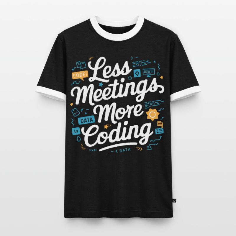 Programmeur logiciel de programmation backend T-shirt contrasté Homme