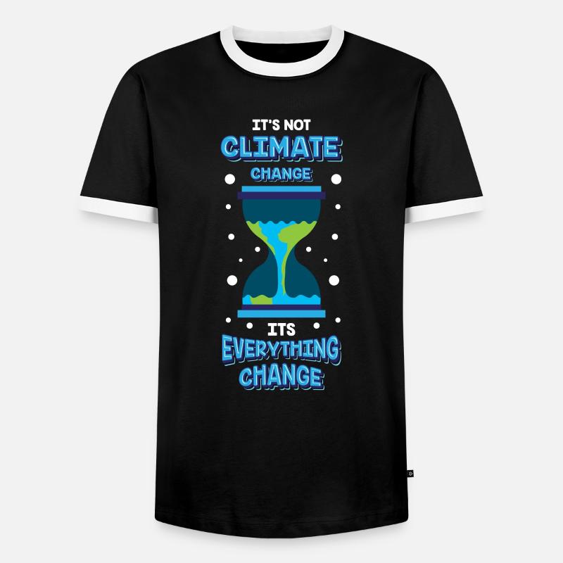 Climate Change - Climate Change - Men's Ringer Shirt - black/white
