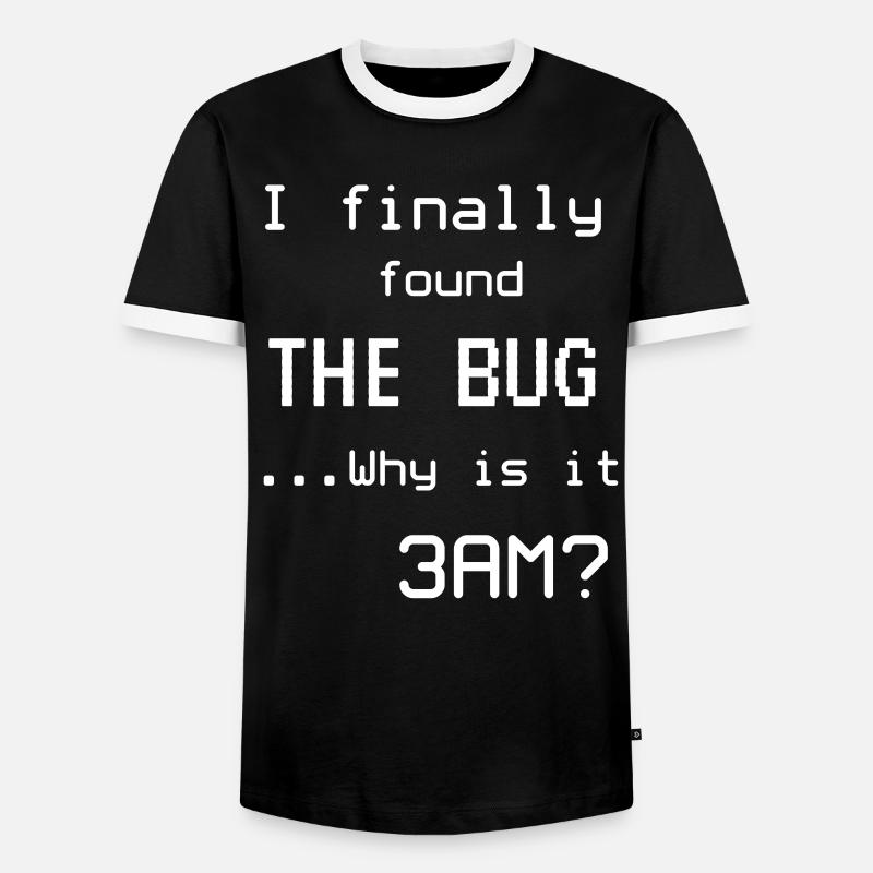 Programmierer Meme Informatiker Nerd - Männer Kontrast-T-Shirt - Schwarz/Weiß