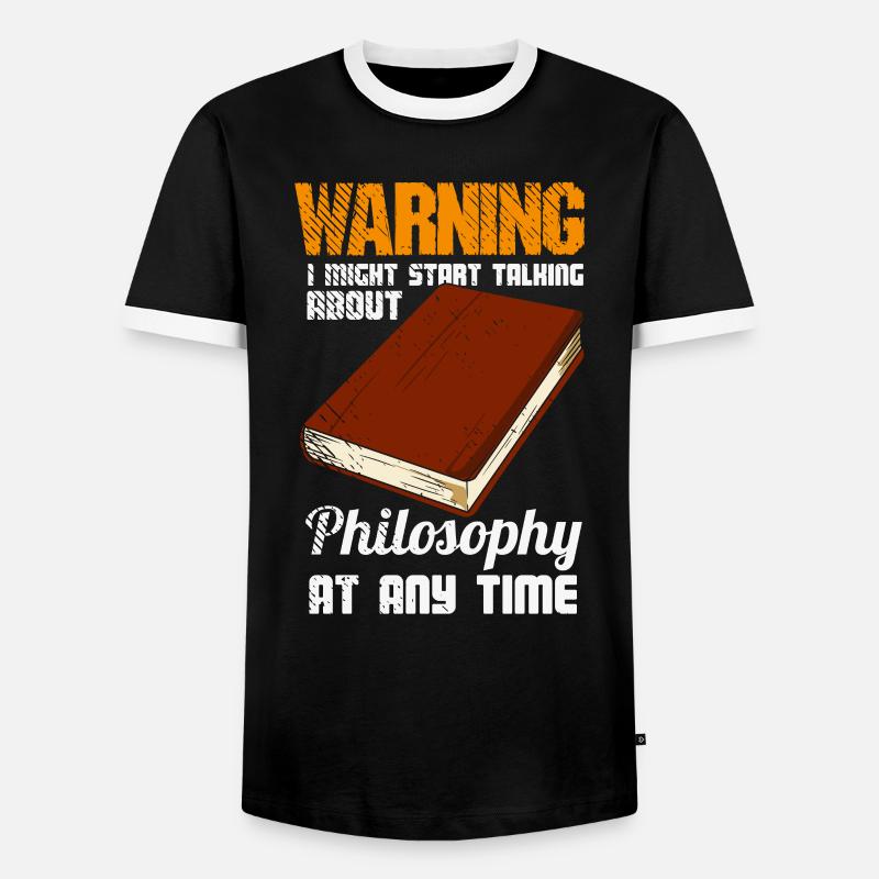 Philosophy Thinker Freethinker Philosopher - Men's Ringer Shirt - black/white