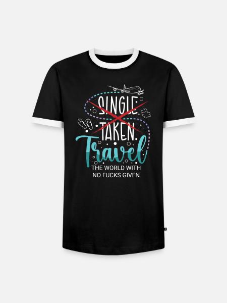 Abenteuer Reisen Präsent Reiseliebhaber - Männer Kontrast-T-Shirt - Schwarz/Weiß
