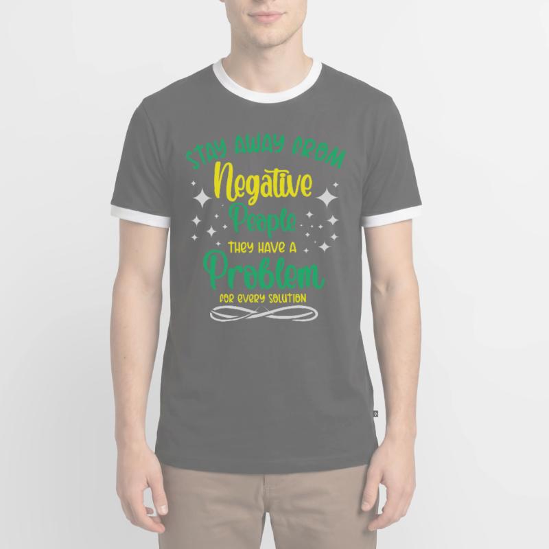 Problem Solution Critical Thinkers Positive Men's Ringer Shirt