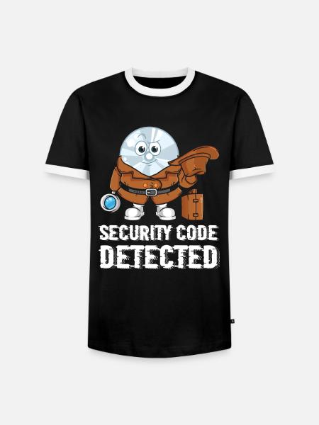 Netzwerk und Computersicherheit - Männer Kontrast-T-Shirt - Schwarz/Weiß