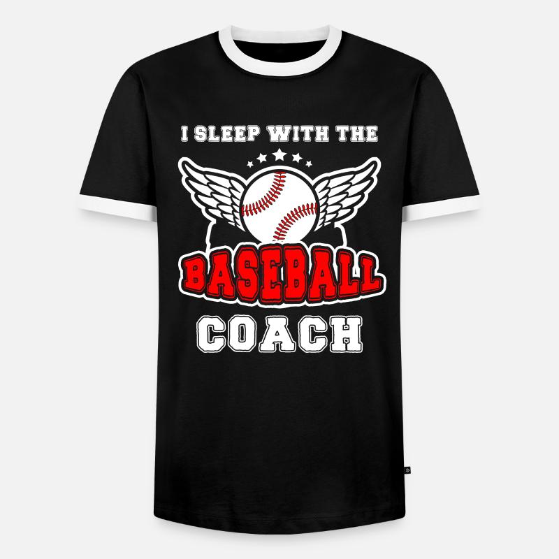 Baseball-Trainerin Ehefrau Berufstätige Mutter - Männer Kontrast-T-Shirt - Schwarz/Weiß