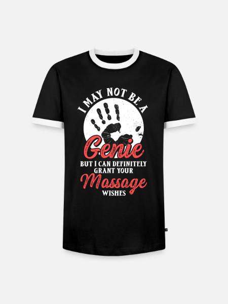 Massagetherapeutin Therapie lizenzierter Masseur - Männer Kontrast-T-Shirt - Schwarz/Weiß