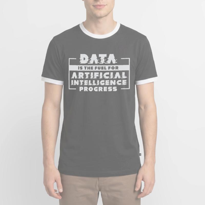 Artificial Intelligence Progress Machine Learning Men's Ringer Shirt