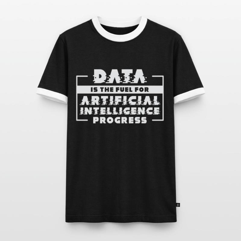 Artificial Intelligence Progress Machine Learning Men's Ringer Shirt