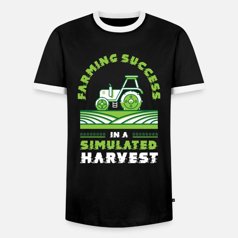 Landwirtschaftsspiele Simulation Videospiele - Männer Kontrast-T-Shirt - Schwarz/Weiß