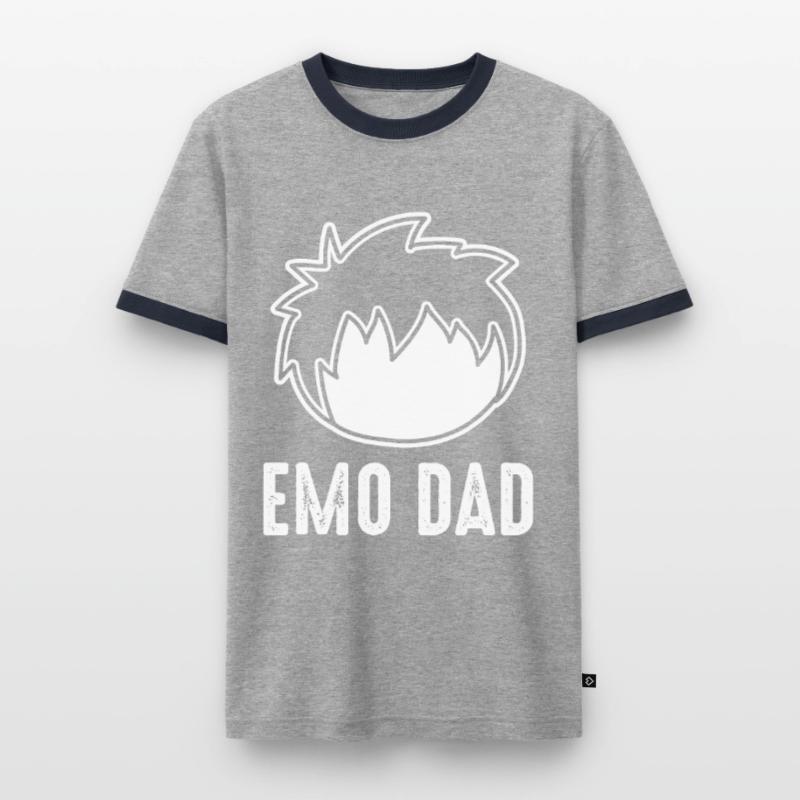 Bâton Emo Emo Y2K Emo Goth Goth Alt Alternative T-shirt contrasté Homme