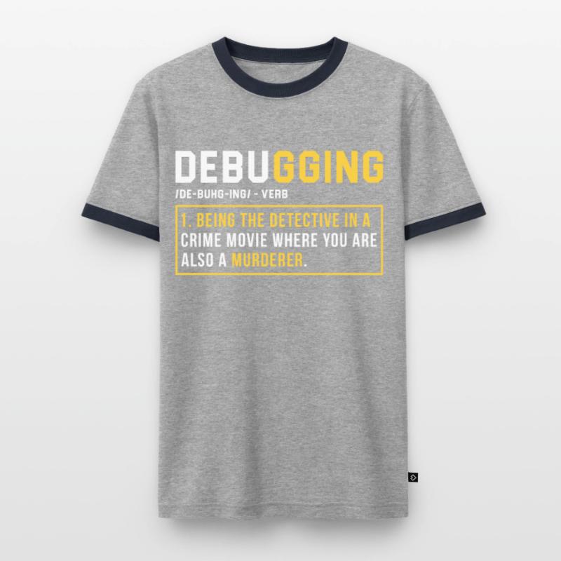 Debugging Programmer Cadeau T-shirt contrasté Homme