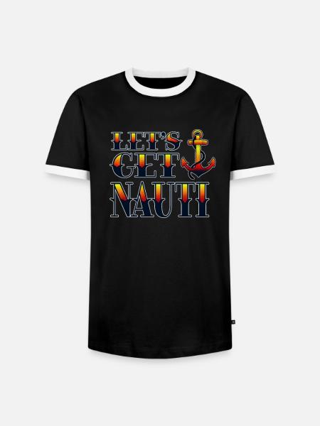 Yacht Rock - Männer Kontrast-T-Shirt - Schwarz/Weiß