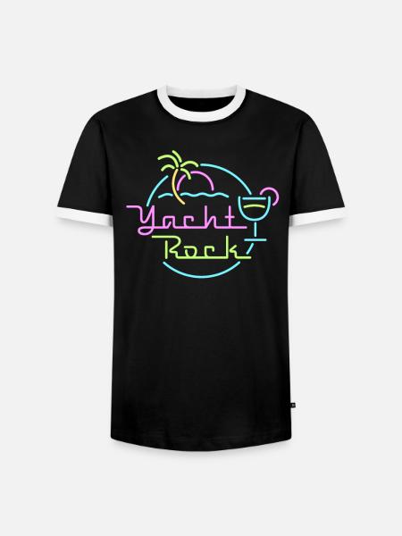 Yacht Rock - Männer Kontrast-T-Shirt - Schwarz/Weiß