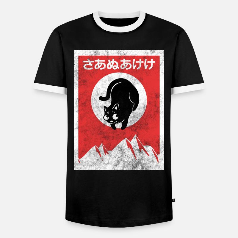 Anime - Men's Ringer Shirt - black/white