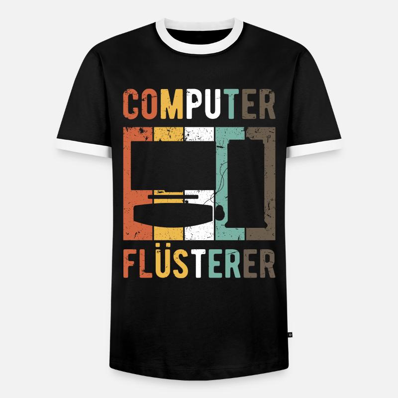 Computerflüsterer Programm Entwickler - Männer Kontrast-T-Shirt - Schwarz/Weiß