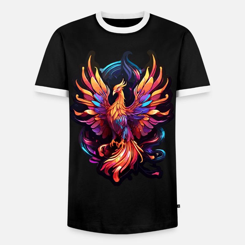 Phoenix - Men's Ringer Shirt - black/white