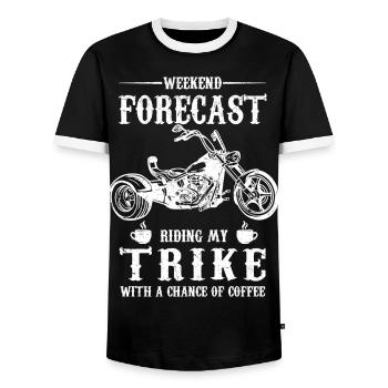Gifts for Triker | Trike Trike riders Trikes - Men's Ringer Shirt - black/white - Front - AI Model Female 172 light (172cm) & AI Model Male 178 light (178cm)