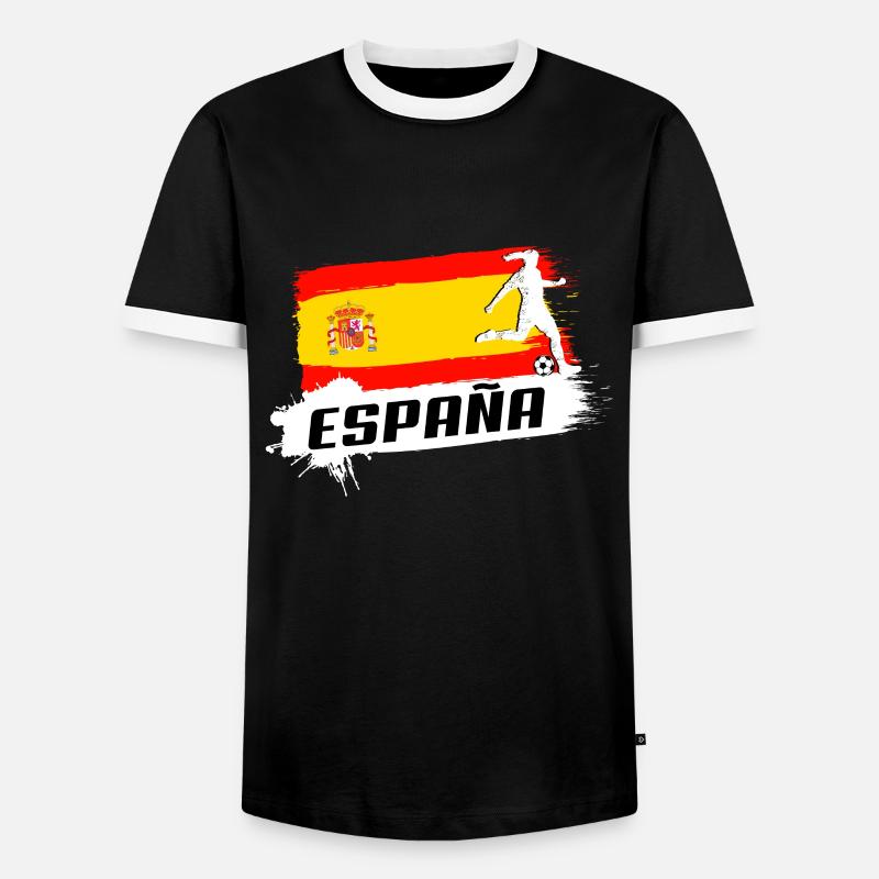 Spain - Men's Ringer Shirt - black/white