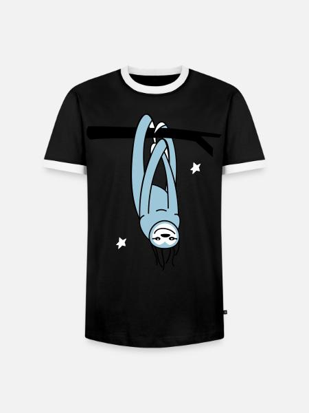 enjoy - Men's Ringer Shirt - black/white