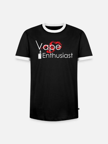 vape enthusiast - Männer Kontrast-T-Shirt - Schwarz/Weiß