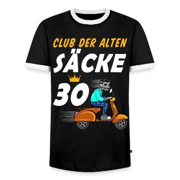 30. Geburtstag Geschenk für Männer 30. Ehrentag - Männer Kontrast-T-Shirt - Schwarz/Weiß - Vorne - AI Model Female 172 light (172cm) & AI Model Male 178 light (178cm)