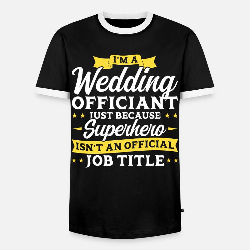 Ich Bin Ein Standesbeamter - Männer Kontrast-T-Shirt - Schwarz/Weiß