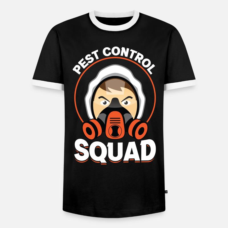Pest Control Squad - Kammerjäger - Männer Kontrast-T-Shirt - Schwarz/Weiß
