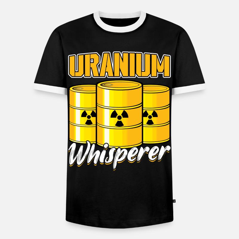 Uranium Whisperer - Nuclear Engineering - Men's Ringer Shirt - black/white
