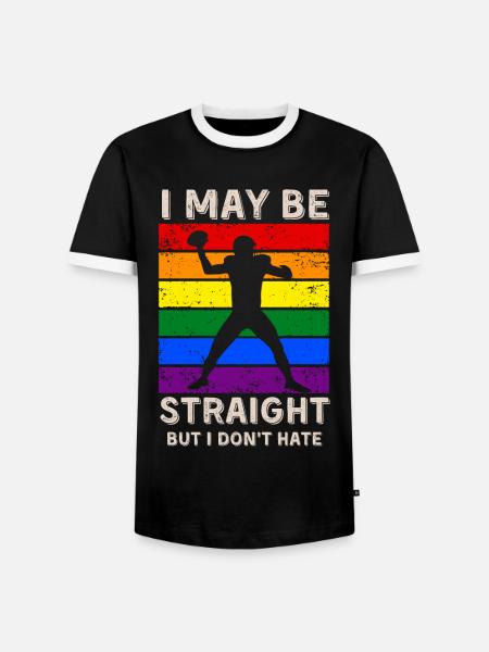Fußball LGBT-Rechte - Männer Kontrast-T-Shirt - Schwarz/Weiß