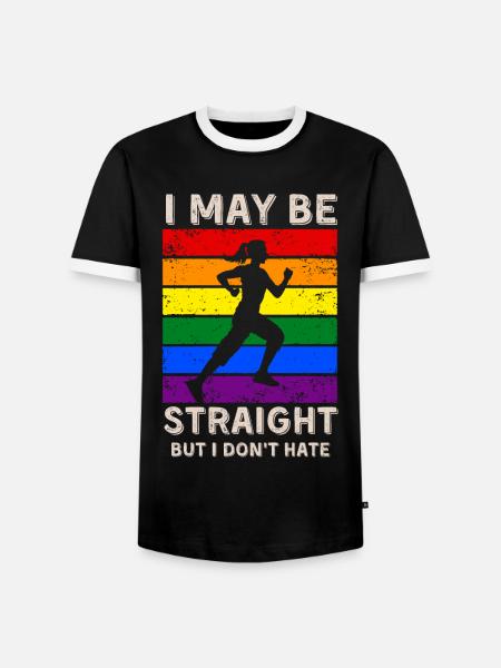 LGBT-Rechte umsetzen - Männer Kontrast-T-Shirt - Schwarz/Weiß