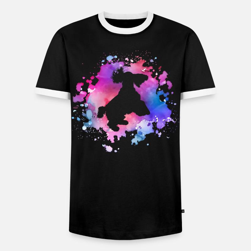 Cocker-spaniel dog lover - Men's Ringer Shirt - black/white