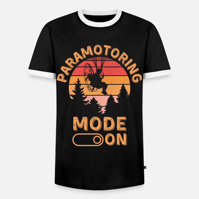Motorschirm-Modus eingeschaltet - Männer Kontrast-T-Shirt - Schwarz/Weiß