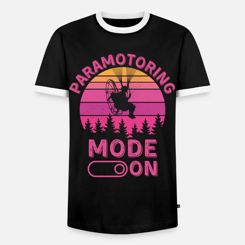 Mode paramoteur activé - T-shirt contrasté Homme - noir/blanc