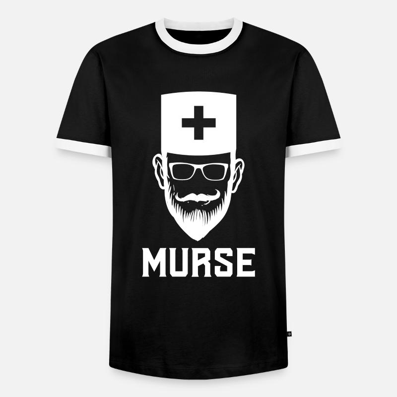 Murse Krankenpfleger männlich MFA Geschenk - Männer Kontrast-T-Shirt - Schwarz/Weiß