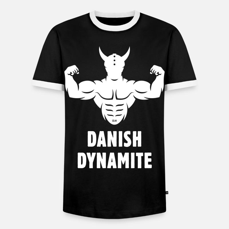 Danish Dynamite (Denmark / Viking) - Men's Ringer Shirt - black/white