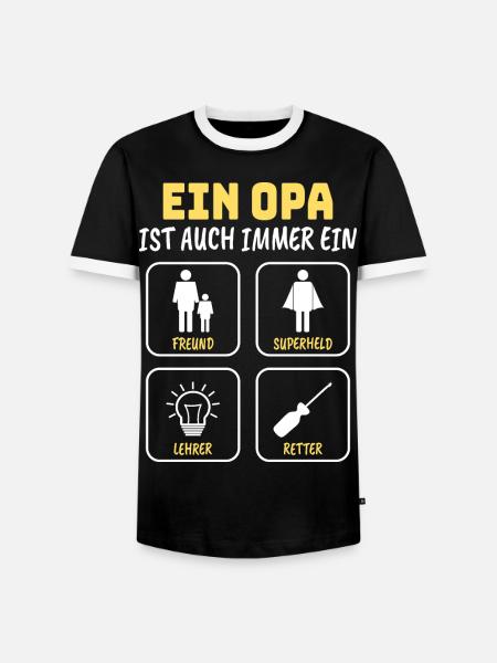 Opa Geschenk - Männer Kontrast-T-Shirt - Schwarz/Weiß