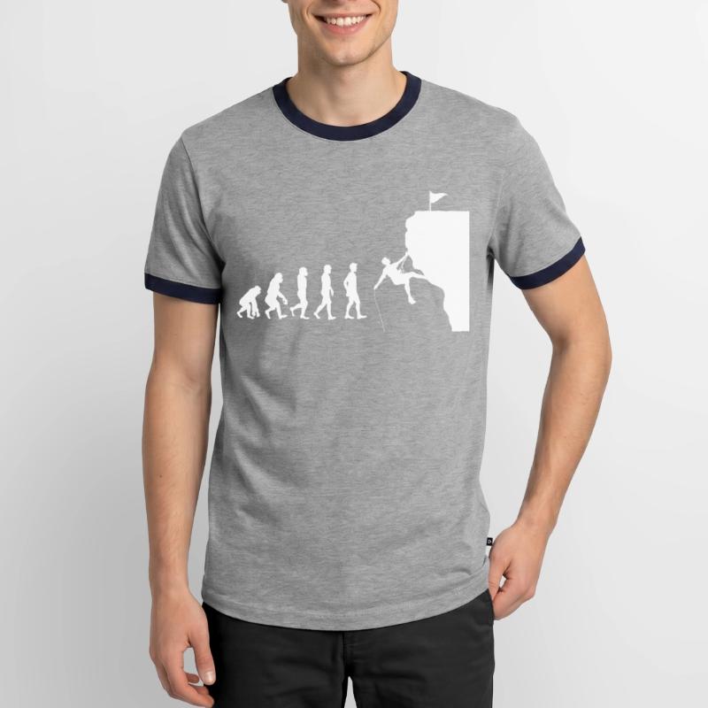 escalade d'évolution T-shirt contrasté Homme