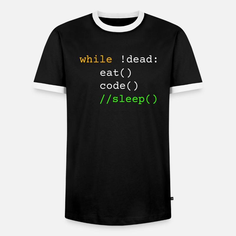 Programmeur cadeau - T-shirt contrasté Homme - noir/blanc