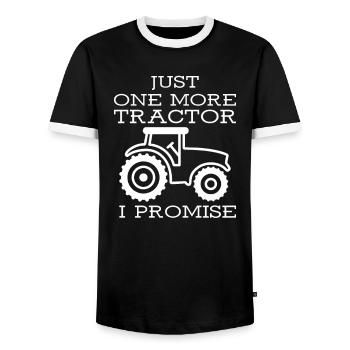 Traktor Landwirt Landwirtschaft Spruch - Männer Kontrast-T-Shirt - Schwarz/Weiß - Vorne - AI Model Female 172 light (172cm) & AI Model Male 178 light (178cm)