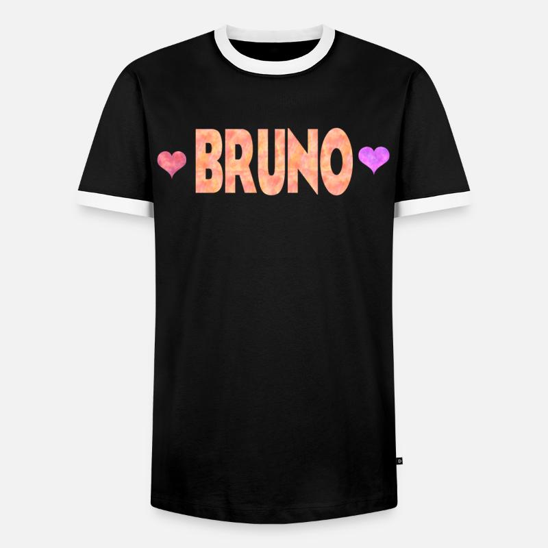 Bruno - Men's Ringer Shirt - black/white