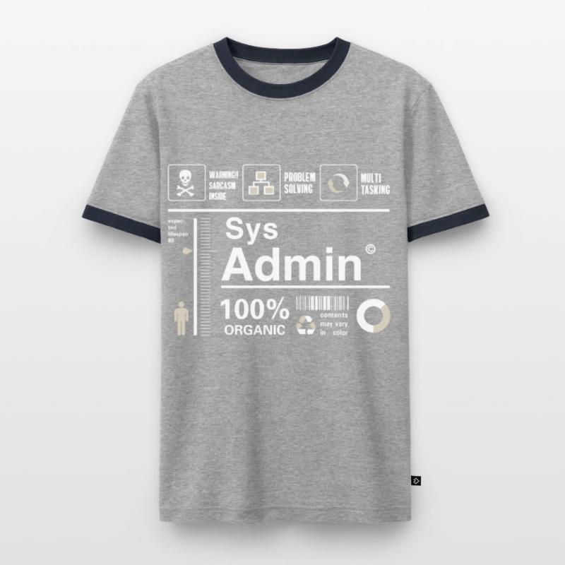 Sys Admin programmier Computer Nerd pc Platine cpu Männer Kontrast-T-Shirt