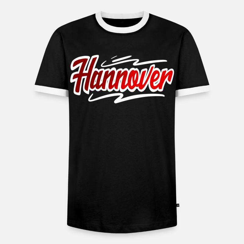 Hanover - Men's Ringer Shirt - black/white