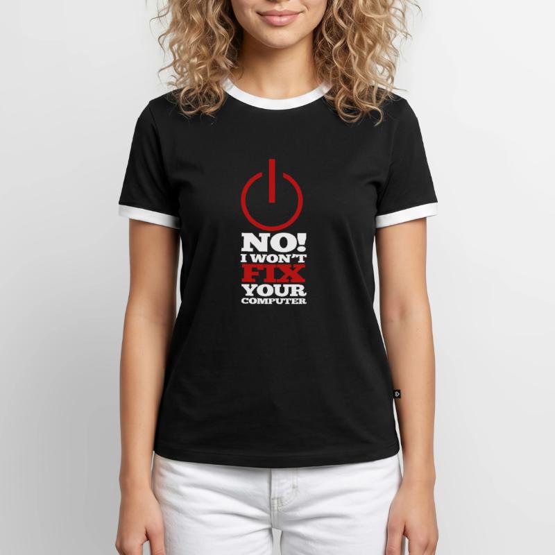 Programme d’ordinateur Code Nerd Script Hacker T-shirt contrasté Homme