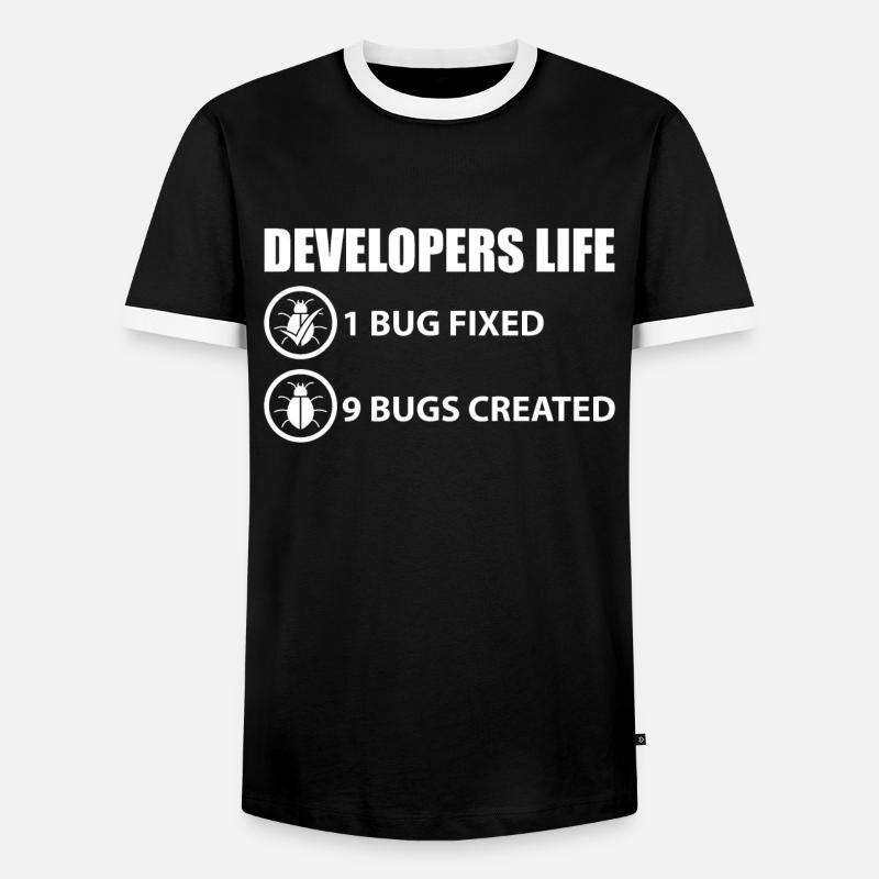 Programmierer Witz - Männer Kontrast-T-Shirt - Schwarz/Weiß