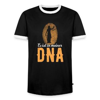 Juge ADN Justice Justice Avocat Juge - T-shirt contrasté Homme - noir/blanc - Devant - AI Model Female 172 light (172cm) & AI Model Male 178 light (178cm)