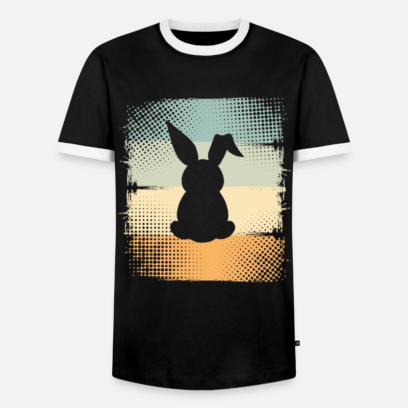 Rabbit - Men's Ringer Shirt - black/white