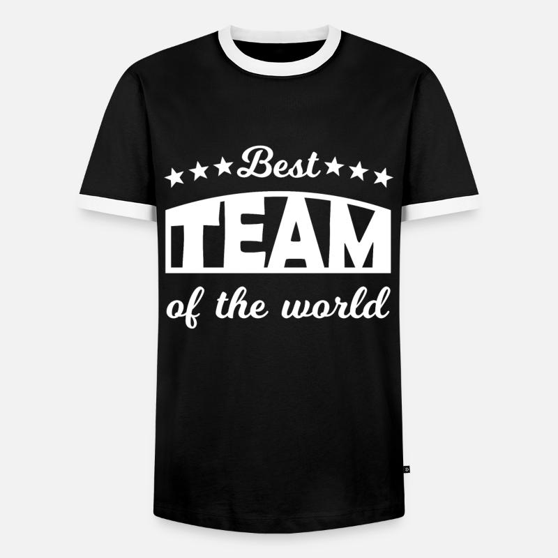 Team - Männer Kontrast-T-Shirt - Schwarz/Weiß
