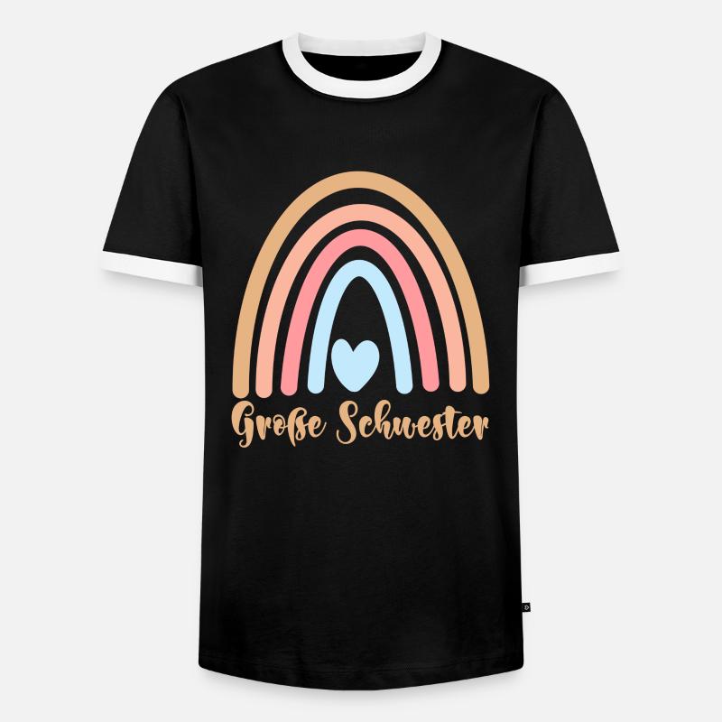 Große Schwester - Männer Kontrast-T-Shirt - Schwarz/Weiß